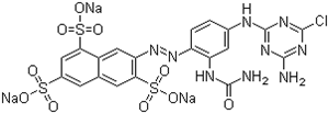 TIANFU-CHEM -trisodium 7-[[2-[(aminocarbonyl)amino]-4-[(4-amino-6-chloro-1,3,5-triazin-2-yl)amino]phenyl]azo]naphthalene-1,3,5-trisulphonate